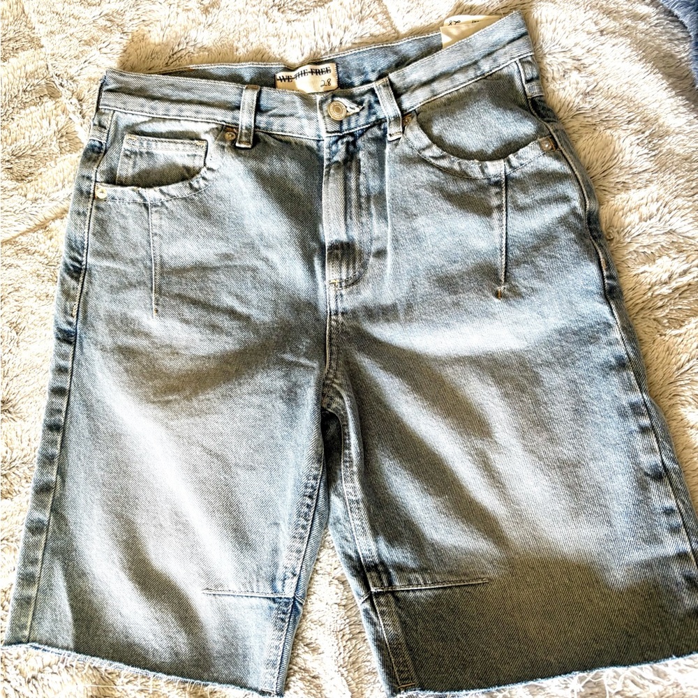 We The Free Light Blue Denim Shorts sz28 - Picture 8 of 13